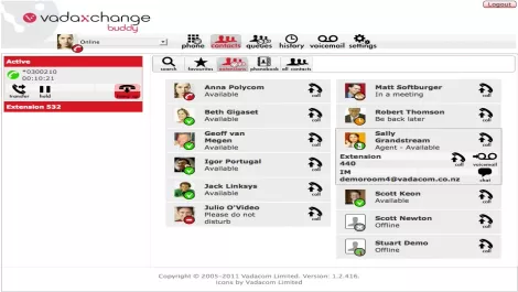 Vadaxchange screenshot