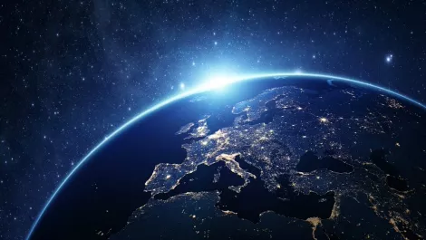 World at night