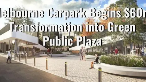 Construction is officially underway on redevelopment of an old car park in the Melbourne suburb of Prahran into a vibrant urban parkland