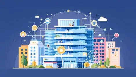 Modern technology hub building singapore digital connections innovation