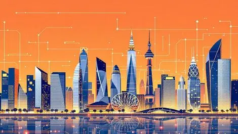 Modern skyscrapers financial institutions singapore uk digital circuits