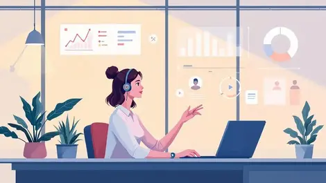 Uk customer service ai integration digital interface data charts