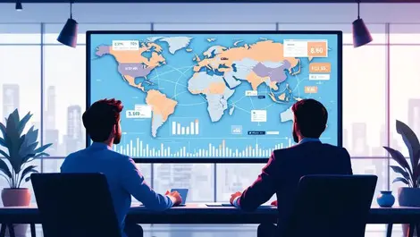 Global tax compliance team dashboard einvoicing world map data
