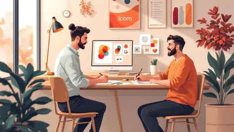 Australian design studio collaboration ai laptop logo sketching