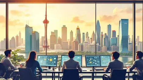 Singapore skyline office training ai adoption workforce upskilling