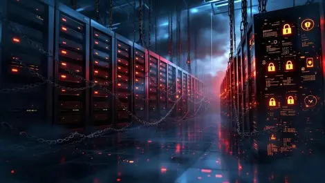Moody enterprise server room chains ransomware hidden encryption