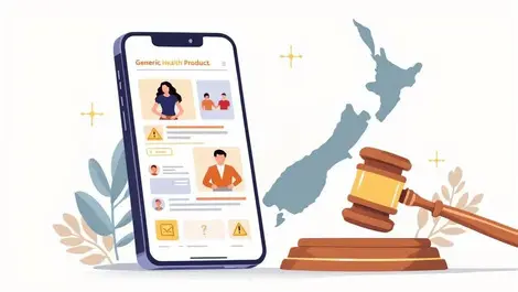 Smartphone health ads warnings gavel document new zealand bg