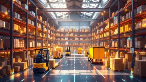 London logistics warehouse ai automation fmcg predictive analytics uk