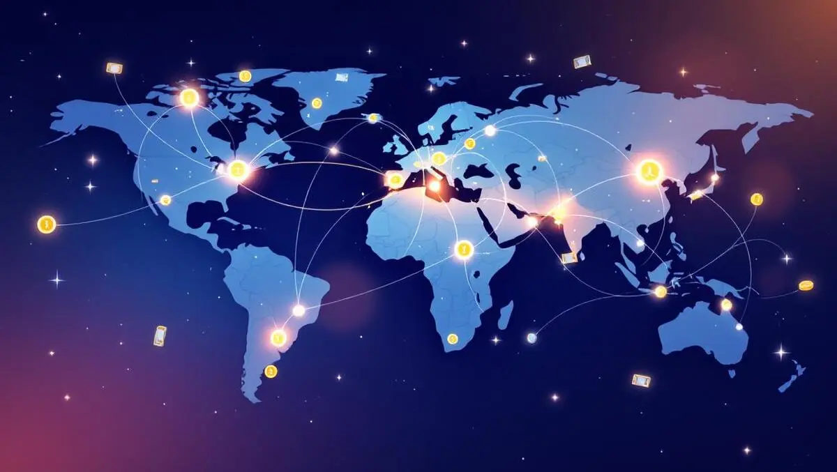 Global payment network singapore hub connections blockchain nodes