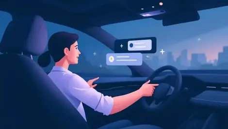 Smart car cockpit hands free payment booking assistant